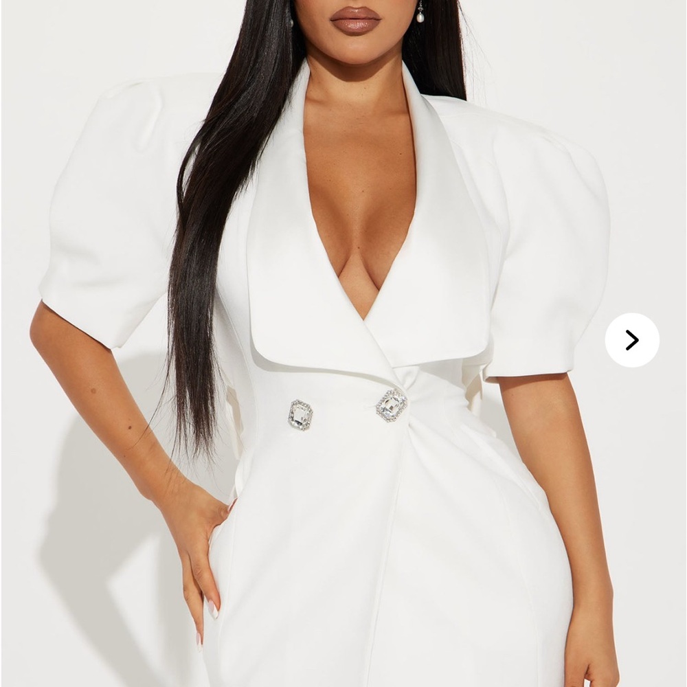 Fashion Nova White Mini Dress